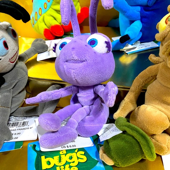 DISNEY EXCLUSIVE NWT VTG 90s BUGS LIFE BEAN BAG PLUSH SET (5) ADORABLE - Picture 5 of 15